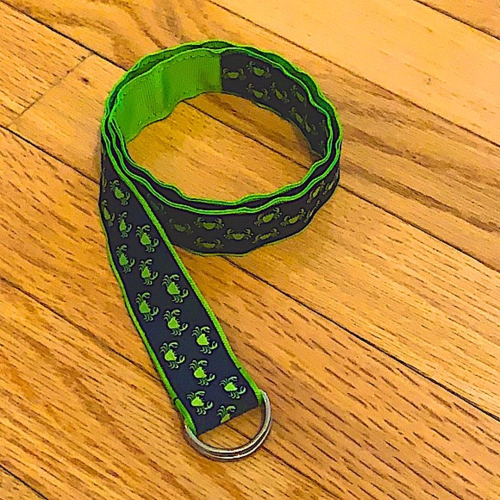 Crab Grosgrain Belt